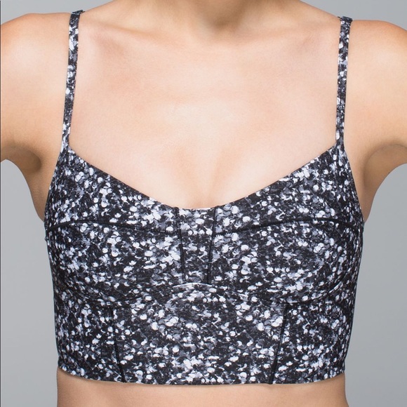 lululemon athletica Tops - Lululemon Silver Core Set Sequin Sports Bra